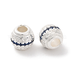 Brass Micro Pave Cubic Zirconia Beads&nbsp;KK-C071-07S-01