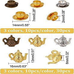 60Pcs 6 Style Alloy Small Handmade Charms Pendants&nbsp;FIND-CA0005-01