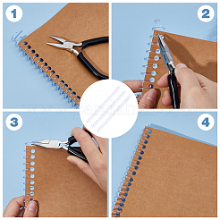 Plastic Binding Loose-Leaf Spiral Rings&nbsp;AJEW-WH0475-36