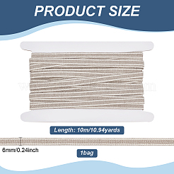 10M Linen Striped Ribbons&nbsp;OCOR-BC0006-65