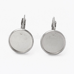 Tarnish Resistant 304 Stainless Steel Leverback Earring Findings&nbsp;STAS-L253-005C-P