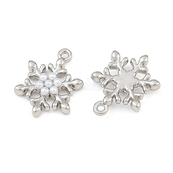 Alloy & ABS Plastic Pearl Pendants&nbsp;PL-CBAF039-01P