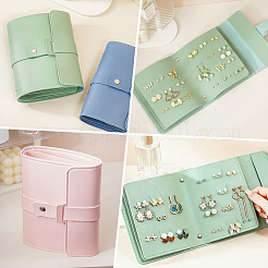 1Pc PU Imitation Leather Earring Storage Bags&nbsp;EDIS-BBC0001-01A