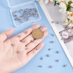 60Pcs 3 Style 304 Stainless Steel Cup Pearl Peg Bails Pin Pendants&nbsp;STAS-UN0029-69