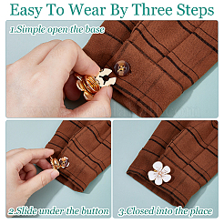 6Pcs Alloy Enamel Cufflinks&nbsp;DIY-FH0009-79A