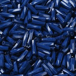 Baking Paint Glass Twist Bugle Beads&nbsp;SEED-C004-02N