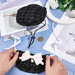 Polyester Bowknot Pet Collar & Hat Sets&nbsp;AJEW-WH20019-84A