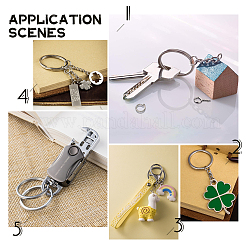 304 Stainless Steel Split Key Rings&nbsp;STAS-UN0003-64