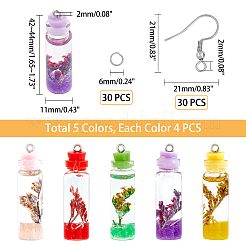 DIY 10 Pairs Wishing Bottle Earring Makings Kit&nbsp;DIY-CA0001-52P
