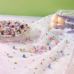 910Pcs 13 Colors Rainbow ABS Plastic Imitation Pearl Beads&nbsp;OACR-CD0001-10