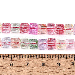 Crackle Transparent Glass Beads Strands&nbsp;GLAA-N062-6mm-11