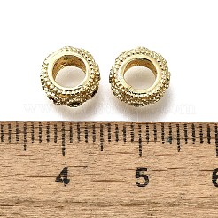 Brass Micro Pave Clear Cubic European Zirconia Beads&nbsp;KK-M316-17G-03