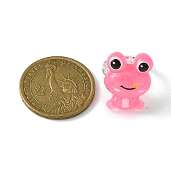Resin Frog Adjustable Rings for Women&nbsp;RJEW-JR00649