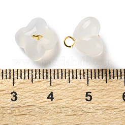 Natural Agate Osmanthus Flower Charms&nbsp;G-G179-03