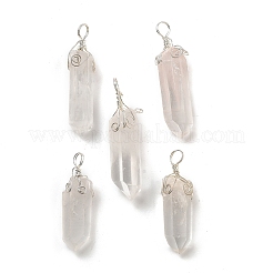 Natural Quartz Crystal Big Pointed Pendants&nbsp;G-P253-01P