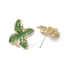 Alloy Enamel Stud Earring Finding&nbsp;ENAM-E003-01LG
