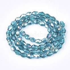 Electroplate Glass Beads Strands&nbsp;EGLA-T013-05C