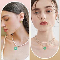 6Pcs 2 Colors Brass Pendants&nbsp;KK-BBC0021-45
