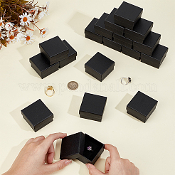 Square Cardboard Jewelry Storage Boxes&nbsp;CON-WH0115-35C