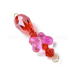 Glass Links Connector Charms&nbsp;PALLOY-JF03237