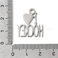 304 Stainless Steel Pendants&nbsp;STAS-H247-09P