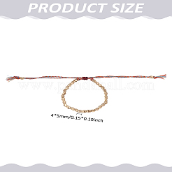 1Pc Twist Brass Braided Bead Bracelets for Women&nbsp;BJEW-LP0003-20