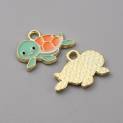 Alloy Enamel Pendants&nbsp;X-FIND-CJC0010-30LG-01