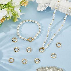 10Pcs Brass Spring Gate Rings&nbsp;KK-BBC0022-07A