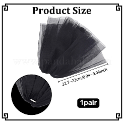 Polyester Mesh Shoulder Sleeves for Bride&nbsp;AJEW-WH0596-885C