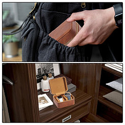 Imitation Leather Double Watch Storage Zipper Boxes&nbsp;CON-WH0089-227B