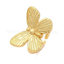 Brass Open Cuff Rings for Women&nbsp;RJEW-G341-04G-02