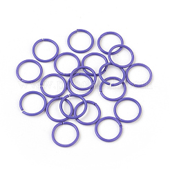 Spray Painted Iron Open Jump Rings&nbsp;IFIN-F149-B