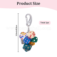 1Pc Acrylic Dice Pendant Decorations&nbsp;HJEW-BM0001-32