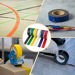 6 Rolls 6 Colors PVC Safety Tape&nbsp;DIY-MA0007-19