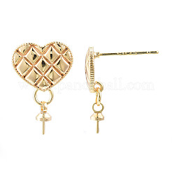 Brass Stud Earring Findings&nbsp;LS-KK-N233-133