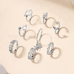 Alloy Finger/Cuff Rings&nbsp;WG1D78A-02