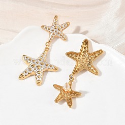 304 Stainless Steel Dangle Stud Earrings for Women&nbsp;SA-CBA7107-01G