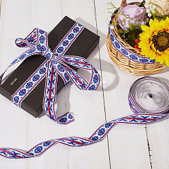 10M Ethnic style Embroidery Polyester Ribbons&nbsp;OCOR-GF0002-37