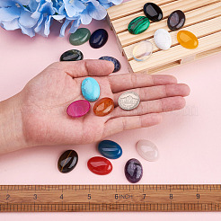 36Pcs 18 Style Natural & Synthetic Gemstone Cabochons&nbsp;G-FW0001-07
