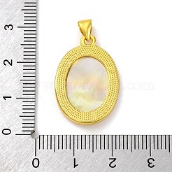 Natural Yellow Shell Carved Angel Pendants&nbsp;KK-D537-07G-01