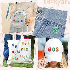 130Pcs 26 Styles Polyester and Cotton Embroidery Cloth Patches&nbsp;PATC-CJ0001-08