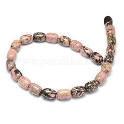 Natural Rhodonite Barrel Beads Strands&nbsp;G-F236-01C