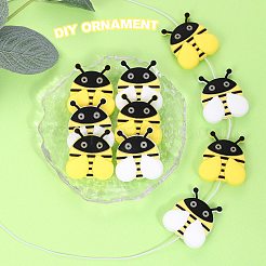 10Pcs 2 Styles Bee Silicone Beads&nbsp;JX692A