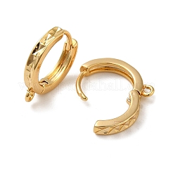 Brass Earring Findings&nbsp;KK-O100-02C-G