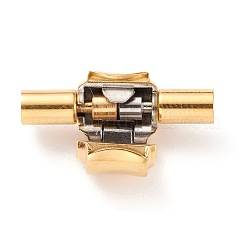 Ion Plating(IP) 304 Stainless Steel European Clasps with Cord Ends&nbsp;STAS-G239-11G