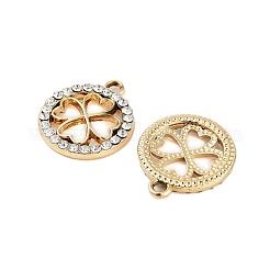UV Plating Alloy Rhinestone Pendants&nbsp;ALRI-N058-01KCG