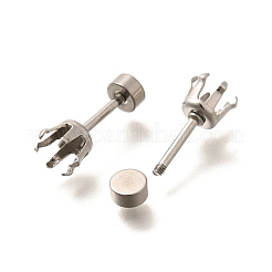 304 Stainless Steel Stud Earring Findings&nbsp;STAS-F311-18P-01A