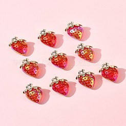 10Pcs Transparent Acrylic Pendants&nbsp;MACR-FS0002-08C