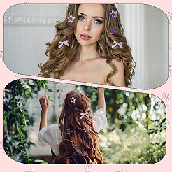 12Pcs Star Iron Snap Hair Clips&nbsp;OHAR-CP0001-25