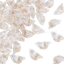 50Pcs Transparent Acrylic Beads&nbsp;MACR-TADJ0001-01A